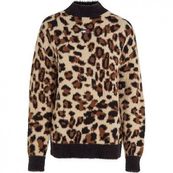 TOMMY JEANS Damen Strickpullover beige | L