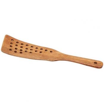 Sartén con pala de madera y filtro de alta resistencia