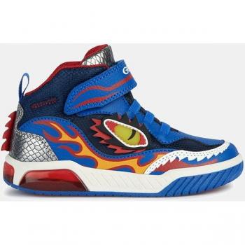 Baskets montantes enfant Geox J INEK BOY D Bleu 34