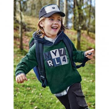 Mayoral Sweatshirt 4454 Grün Regular Fit – Winterwarmer Komfort