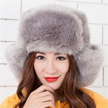 Capuchon trappeur hiver, faux pelage féminin 027