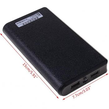 Dual USB Externe Energiebank 6x 18650 Ladegerät für Smartphones H052