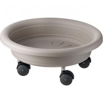 Sottovaso Grigio con Ruote Ø 28 cm
