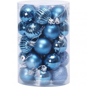 Ornements de noël incassables, 34 pièces pour maison et bureau