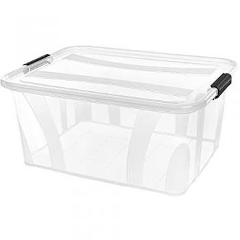 Siena Home Aufbewahrungsbox 21 l – 510 × 385 × 148 mm (transparent)