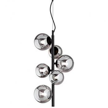 Netlighting Perlage 6 Light Globe Pendant Ceiling Light Black