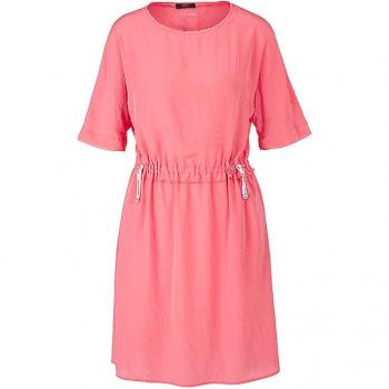 Marc Cain Damen Midikleid Sports Summer Pics mit Zugstoppbändern, Größe 42