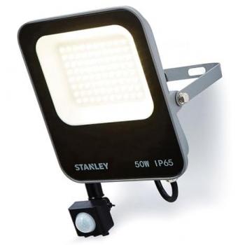 Stanley 50W PIR Floodlight, Black & Anthracite Edition