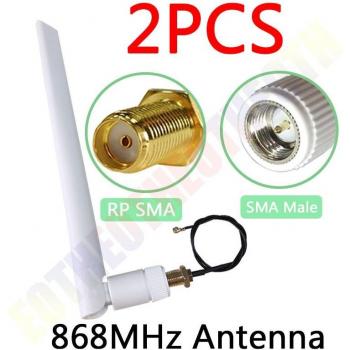 EOTH 868MHz SMA Männlich Antenne mit 5dBi und IPEX Kabel