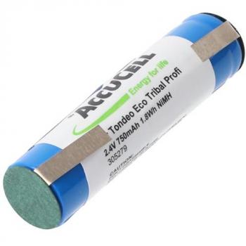 Batteries NiMH 2,4 Volt pour brosses à dents (58x14,5mm)