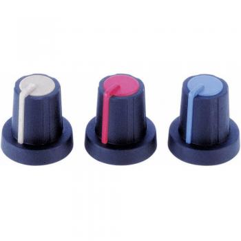 Tête de bouton rotatif Pb Fastener 3030398 – Noir gris, Ø16 mm × H16 mm