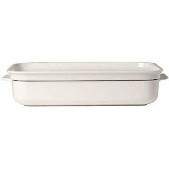 Clever Cooking Rechteckige Backform Villeroy & Boch – 2‑Teile – 34 × 24 cm – Hochwertiges Porzellan – Weiß