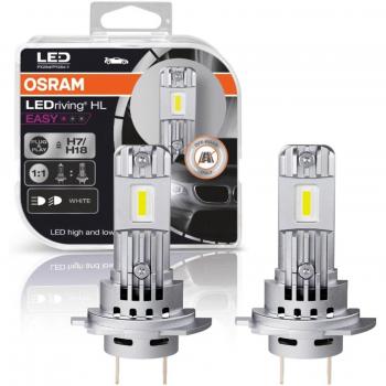 KIT COPPIA 2 LAMPADE OSRAM H7 LED HL EASY LUCE BIANCA 6000K