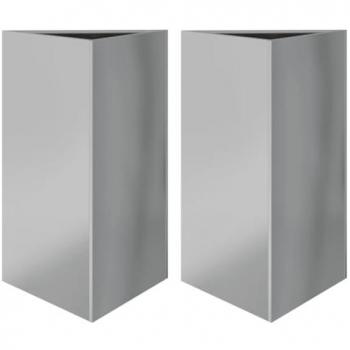 Garden Planters 2 pcs 50x43x75 cm Galvanized Steel vidaXL