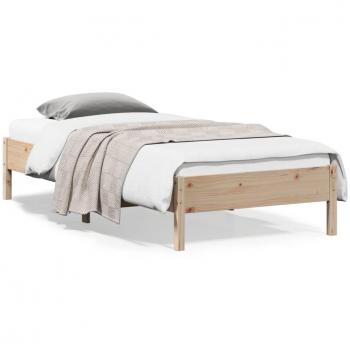 Somier Pieds Bois de Pin – Cadre Lit 90x200 cm
