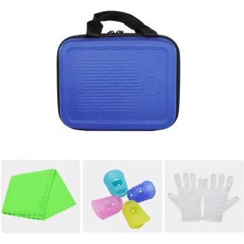 Wasserdichte Kalimba Tasche für Daumenklavier Blau/Schwarz