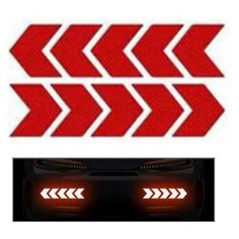 Bandes Auto-adhésives Reflet Rouge, 10 pièces, Waterproof