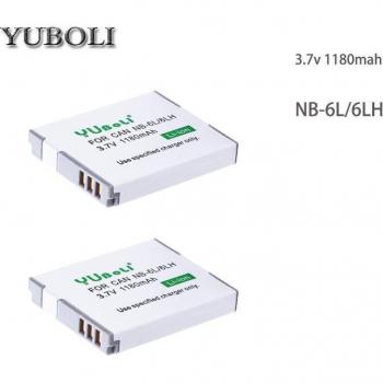 Dual-Ladegerät mit 2 NB-6L Batterien für Canon Digitalkameras