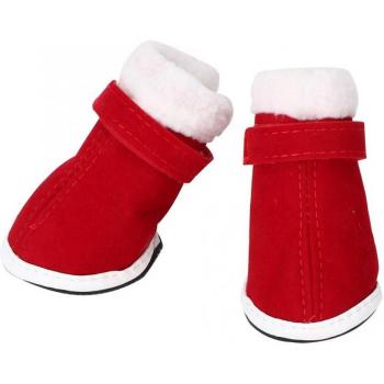 4 Pcs Warm Non-Slip Pet Shoes for Dogs and Cats