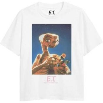 E.T. The Extra‑Terrestrial Maglietta a Maniche Lunghe – Bianco con Design Florale