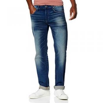 G-STAR RAW Jean 3301 Droit, Bleu (Worker Blue Faded A088-a888), 29W / 32L EU