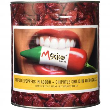 Mexico Haus Chipotle Peppers in Adobo, 1 x 2.8 kg