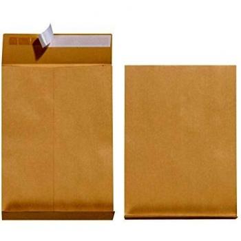 Enveloppes C4 adhésives 130 g/m² 5 pièces Marron