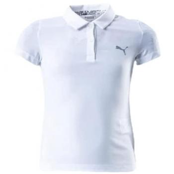 Puma Poloshirt Essential, kurzarm, weiß unisex 140
