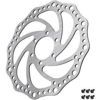 Pastilla de disco de freno Dualtron Thunder Ultra 160 mm – Piezas de freno hidráulico plata 6 perforaciones