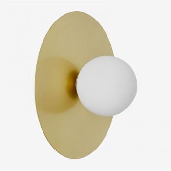 Sklum Jorien Glaskugel-Wandleuchte in Gold