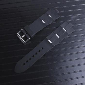 Gummi-Armband-Ersatz für Diagono Uhr, 22x8mm & 24x8mm