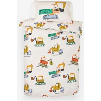 Ecru Digger Schlafkomfort-Set: Bettbezug & Kissenbezug