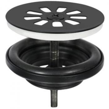 Bouchon de Lavabo Design Mat Noir