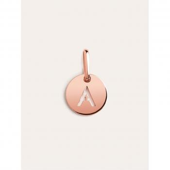 Joyas Mujer Singularu Medallion Letra Inicial Oro Rosa 18K