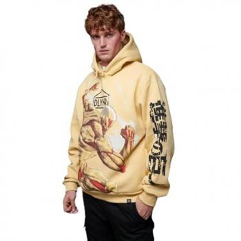 Sweat à capuche Attaque des Titans : version homme, beige