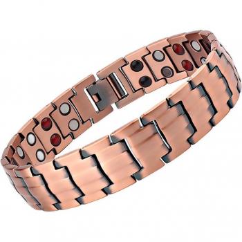 FINE4U B383 Men's Arthritis Relief Magnetic Bracelet