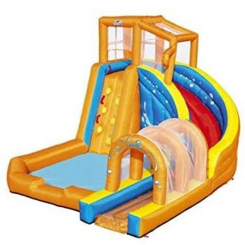 Toboggan tunnel aquatique gonflable 420 cm