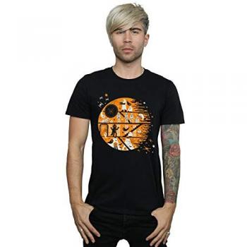 Spooktacular: T-Shirt Nero con Death Star a tema horror