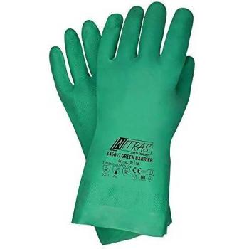 NITRAS Green Barrier Nitril Schutzhandschuhe 32 cm, grün, VPE 144 Paar, Größe 10