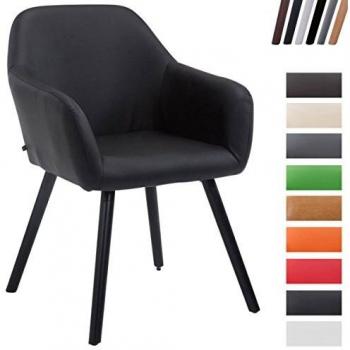 Chaise Scandinave Design Retro avec Couleur Noire et Piètement en Bois Noir (Chêne)