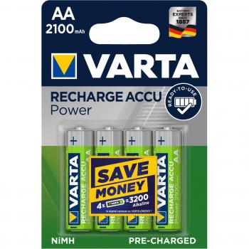 Accu VARTA AA 2100 mAh – pack 4 pièces