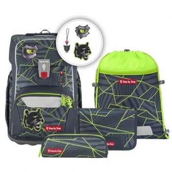 Step by Step GIANT Schulranzen-Set Dark Cat Chiko Neu 2025