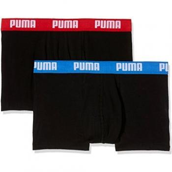 PUMA Boxer Basic Corto 2P, nero/rosso/blu, XL