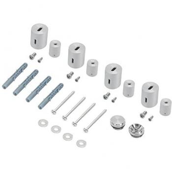 Support Radiateur Bains Chrome – Pack Montage – Vis, Rondelles, Vanne ½