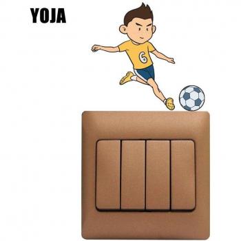 Cartoon Boy Soccer Wall Sticker