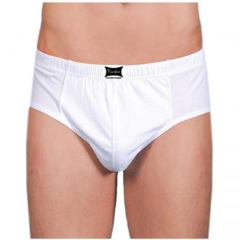 Tutku Cotton Men's Underwear 12 Pcs S White