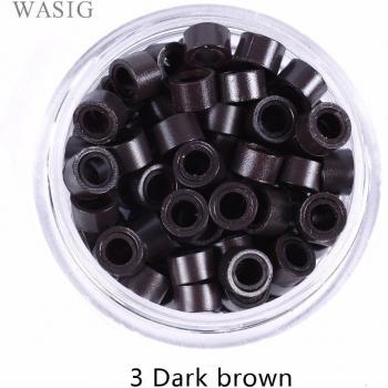 100pcs 5mm Silicone Beads for Hair Extensions
