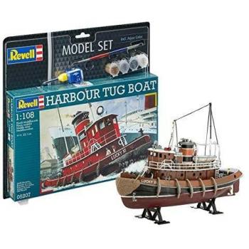 Revell Harbour Tug Boat 1/108 Set Modellino