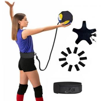 Volleyball Training Aid for Solo Serving Practice with 10 Finger Cots