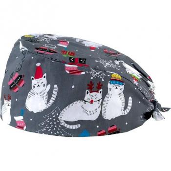 Refreshing Cute Cat Scrubs Cap